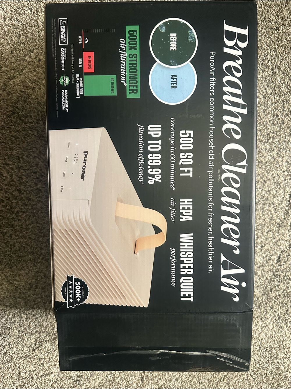 Beige HEPA Air Purifier - Breathe Cleaner Air